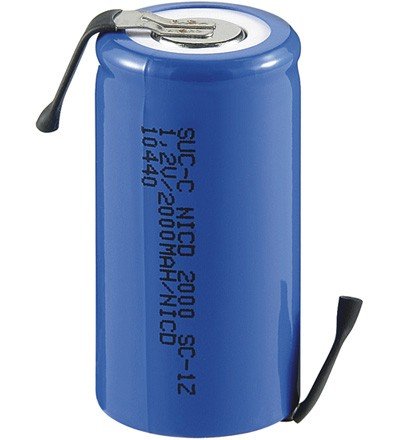 Wentronic L&ouml;tfahne NiCd Akku (SUB-C 1, 2V, 2000 mAh, Flattop) Preisvergleich
