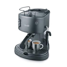 De'Longhi EC300M Pumped Espresso Maker, 15 Bar (Metropolis Finish)