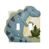 DINOSAUR dino Double SWITCHPLATE COVER switch plate