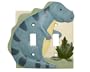 DINOSAUR dino Double SWITCHPLATE COVER switch plate