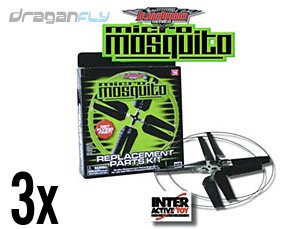 417gVS9bMdL 3 Micro Mosquito RC Helicopter Replacement Parts Kits: 3 Rotor Sets, 3 Tail Propellers, Spacers, Stoppes, Locking Pins