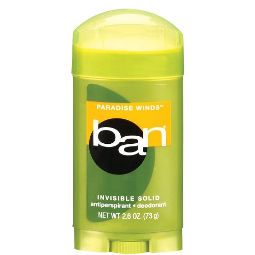 good antiperspirant:Ban Invisible Solid Deodorant-Paradise Winds-2.6 oz