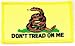 Gadsden Flag Yellow Embroidered Patch Don't Tread on Me Tea Party Iron-On American