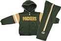 Green Bay Packers Toddler Full Zip Hooded Jacket and Pant Set