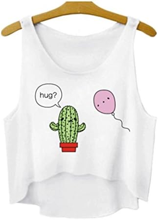 Women Fashion Sexy Summer Colorful Cute Top Sleeveless Style Women Girls Tank Fitness Sport T-shirt