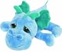 Original Suki Pl�schtier Drache Blau Firestorm, Kuscheltier ca. 13 cm