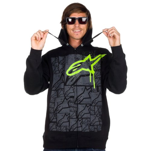 Alpinestars Uni Sweat Zip Hood Strike, black, XL, 1012-53013