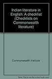 Indian literature in English : a checklist