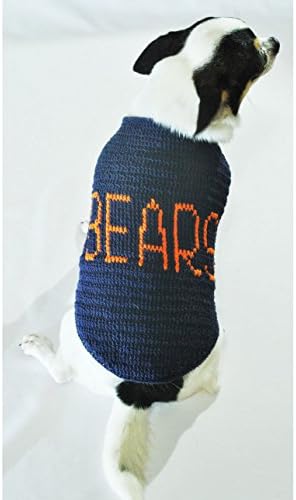 Chicago Bears Dog Clothes NFL Football Jerseys Pet Gear American Football League Handmade Crochet Small Medium Large Dog By Myknitt Dfj4 - Free Shipping (XXS)