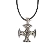 Celtic Vision Pewter Pendant on Corded Necklace, Celtic Harmony Collection