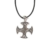 Celtic Vision Pewter Pendant on Corded Necklace, Celtic Harmony Collection
