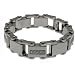 Stainless Steel Bracelet with cz and bicycle chain title=
