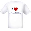 I LOVE ZACHARY - Name-series - White T-shirt