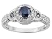 10KT WG 1.00CTW WHITE AND IRRADIATED BLUE DIAMOND RING
