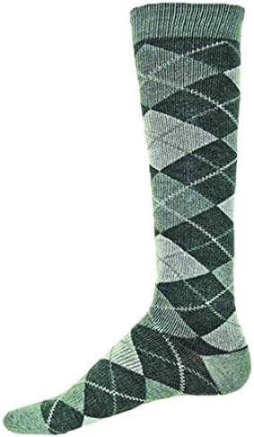 Posh Socks Manhattan Mens Dress Compression Socks ( Gray - Large )