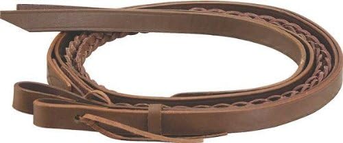 Cowboy Pro 5-Plait Mystrey Braid Split Reins - Burgundy Latigo - 3/4 X 6 1/2Ft