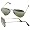 002/37 Black Frame/Grey Green Crystal Mirror Lens