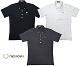 FRED PERRY フレッドペリー ポロシャツ 半袖 メンズ ボタンダウンポロシャツ F1042 チャコール|M身幅49cm着丈66cm肩幅42cm袖丈21cm