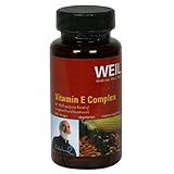 Weil Nutritional Vitamin E Complex Vegi-Caps, 60-Count Bottles (Pack of 2)