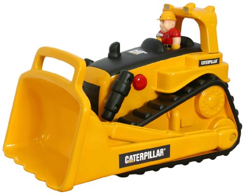Toy State Caterpillar Construction Big Movin' Rumbler Bull Dozer With Figure