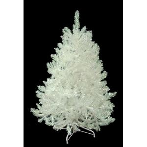 4.5' Shimmering White Iridescent Artificial Christmas Tree - Unlit