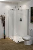 HANNAH WALK IN SHOWER ENCLOSURE 1200X800 with 1 x 760mm screen and 1 x 800mm screen