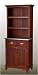 Buffet with Open Hutch- Cherry/ Stainless Steel