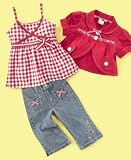 Nannette Little Girl 3-Piece Gingham Set