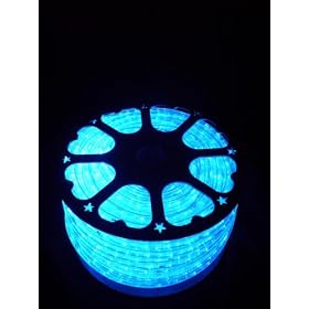 150Ft Rope Lights; Ocean Blue LED Rope Light Kit; 1.0"LED Spacing; Christmas Lighting; outdoor rope lighting