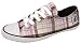 s.Oliver Ties Damen Stoff Sneaker rot weiss Karomuster