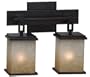 Kenroy Home 3373 Plateau 2-Light Vanity, Oil Rubbed Bronze