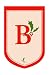 Monogram Holiday Garden Size Flag - B