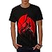 Japanese Warrior Samurai Sun Men NEW Black T-shirt S-5XL | Wellcoda