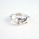 Sterling Silver Dolphins Ring