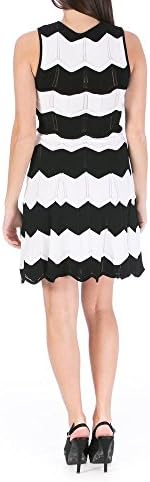 Torn By Ronny Kobo Womens Knit Sleeveless Sweaterdress B/W XS