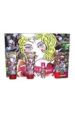 Ed Hardy Hearts and Daggers 4 Piece Gift Set (3.4 Oz Eau De Parfum, 3 Oz Body Lotion, 3 Oz Shower Gel & .25 Oz Eau De Parfum Mini Fragrance)
