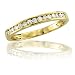 Jewelry : 10k Yellow Gold Eternity Diamond Band Ring, Size 7 (H-I, SI-I, 0.22 carat)
