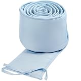 American Baby Company Percale Cradle Bumper, Blue