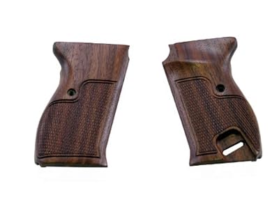 ＜マルゼン製＞ワルサーP38用　コマーシャルタイプ　木製グリップ　茶色（ブラウン）