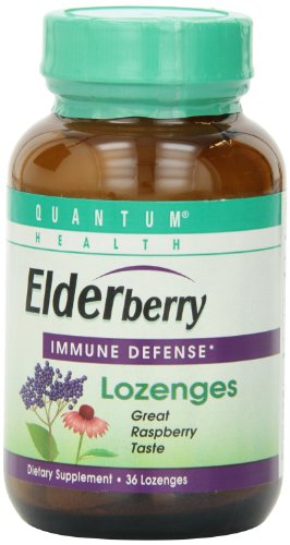 Quantum Elderberry Lozenges 36 Raspberry LozengesB00016R574 