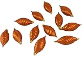 Club Pack of 12 Burnt Orange Shatterproof Finial Christmas Ornaments 4.75"
