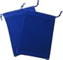Chessex Dice: Velour Cloth Dice Bag Small (4 x 6) - BLUE - Holds Approximately 20-30 Dice