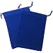 Chessex Dice: Velour Cloth Dice Bag Small (4 x 6) - BLUE - Holds Approximately 20-30 Dice
