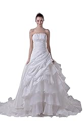 Strapless Organza/Taffeta Floor Length Backless Evening Dress 