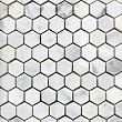 CARRERA MARBLE 1" HEXAGON POLISHED MOSAIC CARRERA MARBLE 1" HEXAGON POLISHED MOSAIC