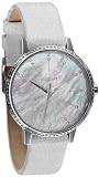 NIXON (ニクソン) 腕時計 KENSINGTON LEATHER ケンジントン レザー CRYSTAL/WHITE SNAKE NA108483-00 レディース [正規輸入品]の画像