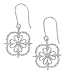Sterling/Diamond Dangle Fancy Earrings .25 TW SW-341