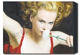 NICOLE KIDMAN KISS FROM ROSE ART PAINTING 28X20 MOUNTED