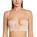 Wonderbra Womens Perfect Plunge Firm Support Plunge Bra Beige Size US 36B Fr 95B