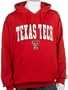 Soffe Texas Tech Hoodie with Arch and Mascot (Large, Red)